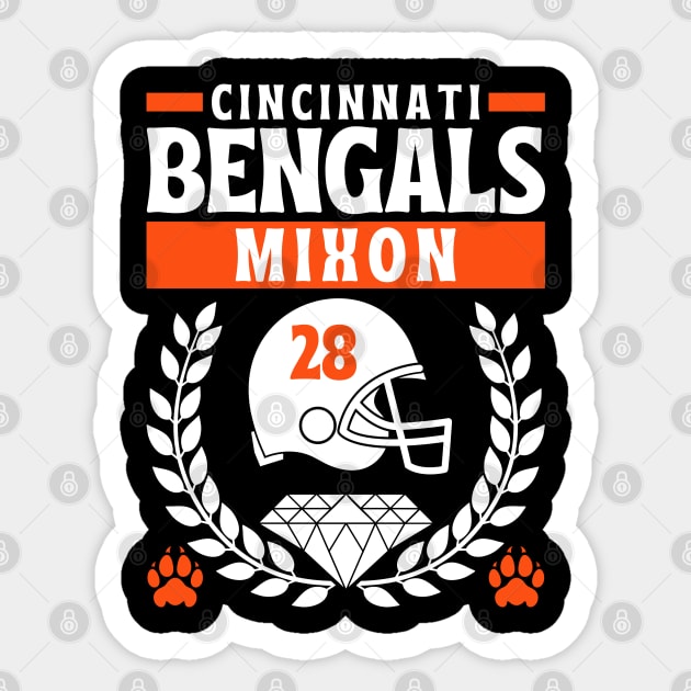 Cincinnati Bengals Joe Mixon 28 Edition 2 Sticker by Astronaut.co